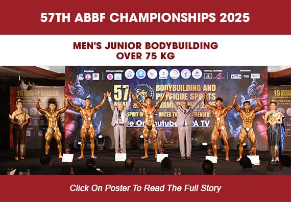 MEN'S JUNIOR BODYBUILDING OVER 75 KG...